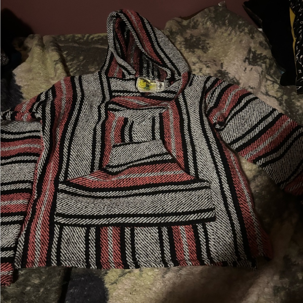 Iguana Jack Striped Hooded Sweater